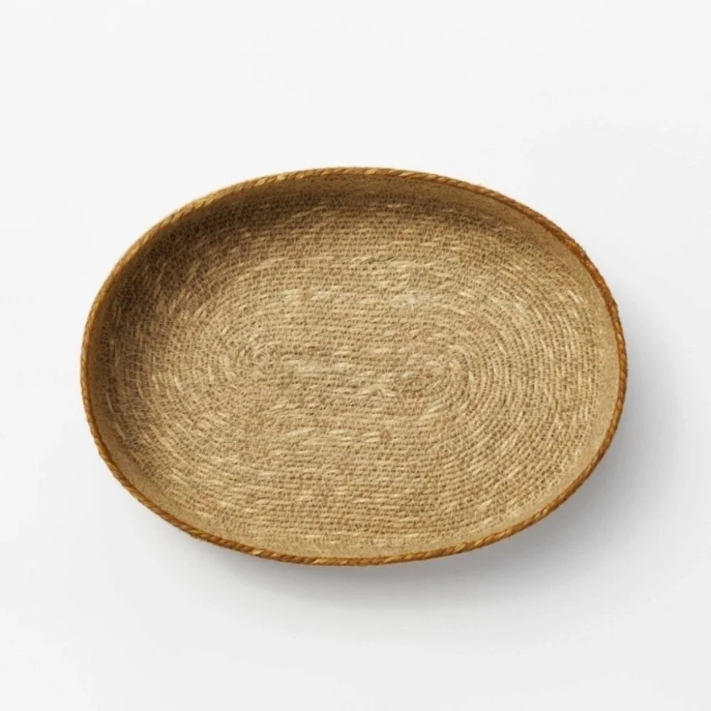 Studio McGee Soft Striped Seagrass NWT Tray - Threshold - Target